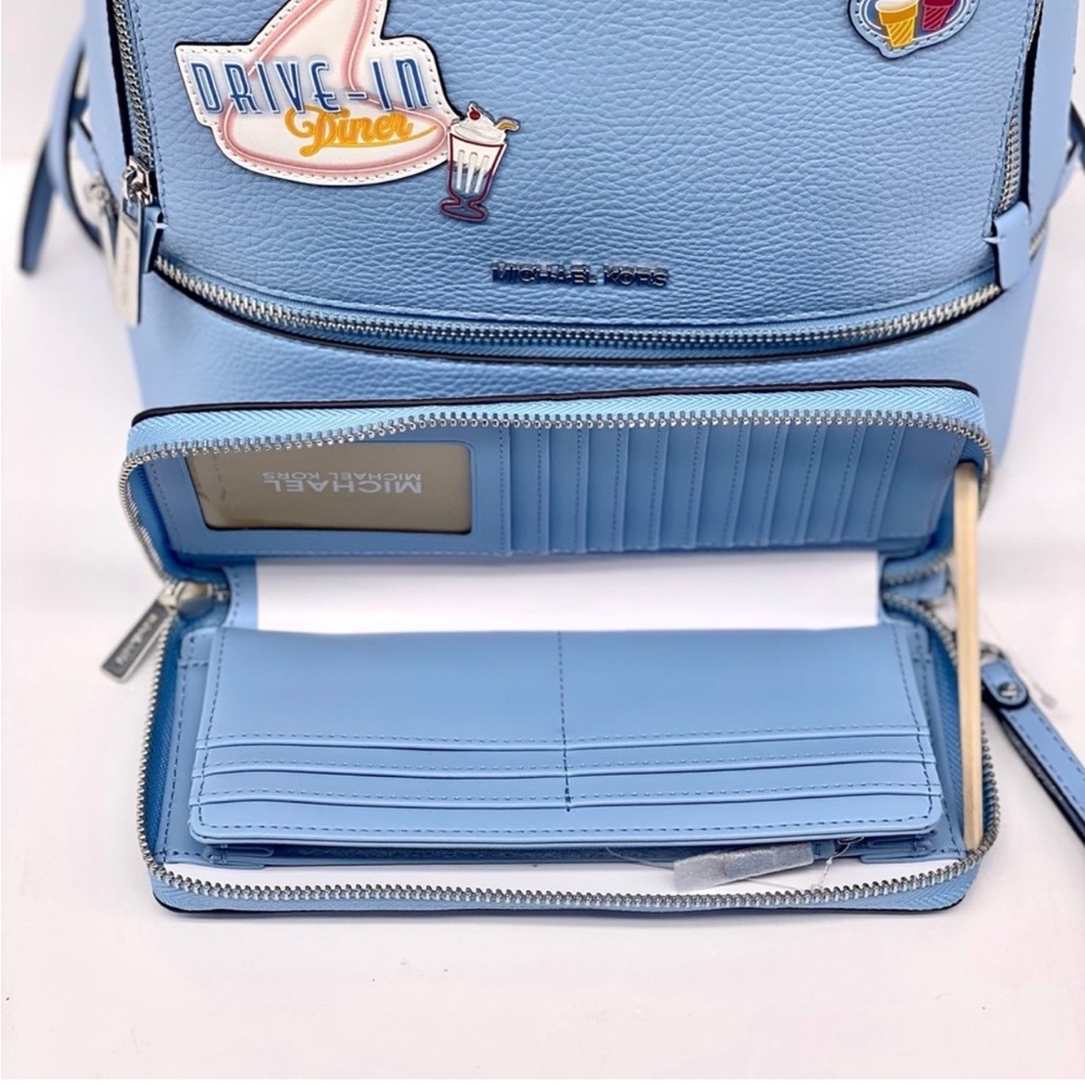MICHAEL KORS Rhea Medium Embellished Backpack and Continental Wallet Set - Picture 9 of 11